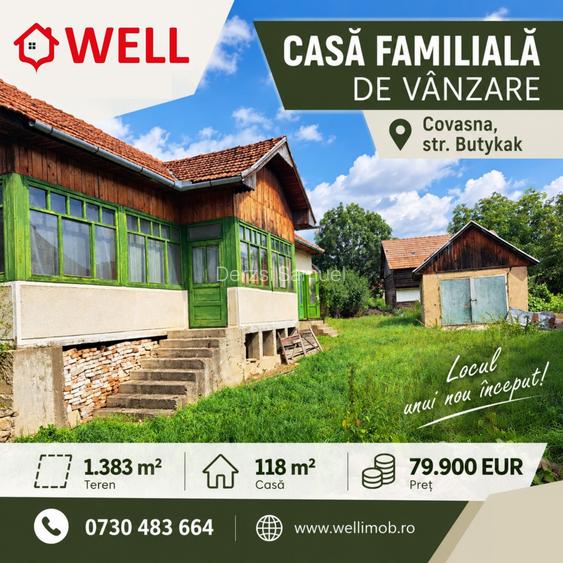 Casă familială de vânzare în Covasna, pe strada Butykák!