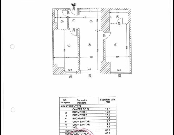 Apartament cu 3 camere, mobilat în Vitan-Bârzești