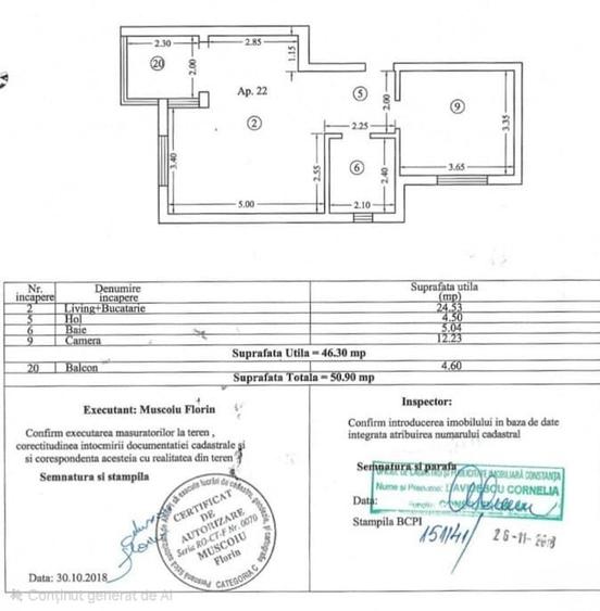 Apartament cu 2 camere in Mamaia Nord, mobilat si utilat, zona Azimuth - 8