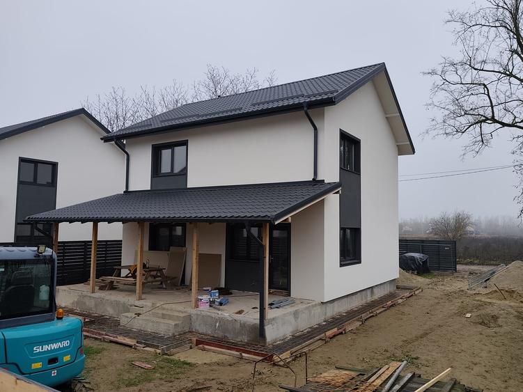 FARA COMISION case 4 camere 2 bai terasa P+1+pod canal apa gaz curent la cheie - 8