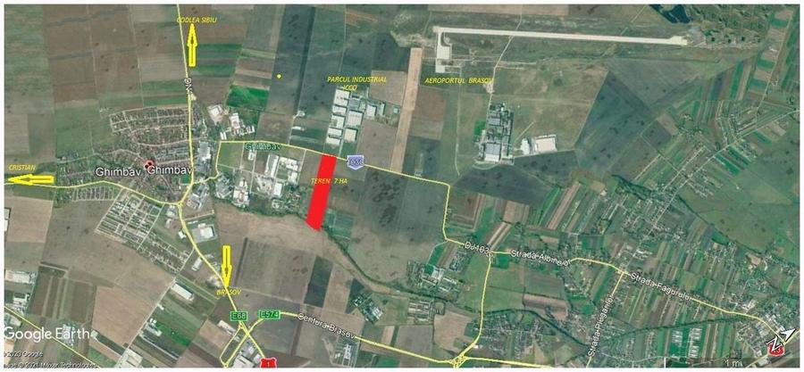 Teren Ghimbav 7 ha zona Aeroportului - 1
