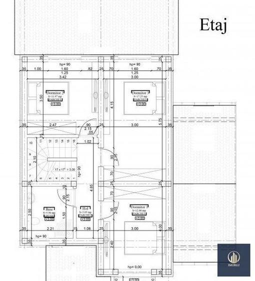 Duplex P+1, 5 camere, 104mp, garaj, teren 360mp, Cartierul Primaverii! - 8