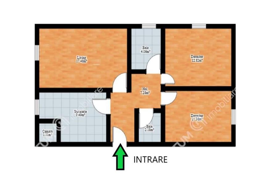 Apartament 3 camere decomandate in zona Turnisor din Sibiu - 7
