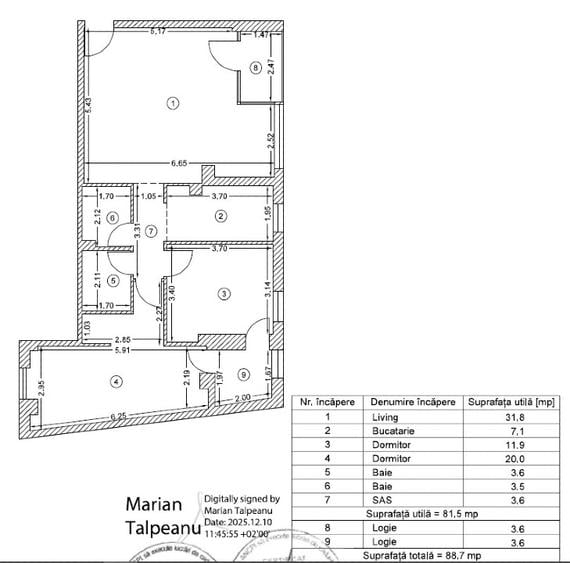 Decebal - P-ta Alba Iulia -  Bloc nou S+P+4 Etaje, lift - 9