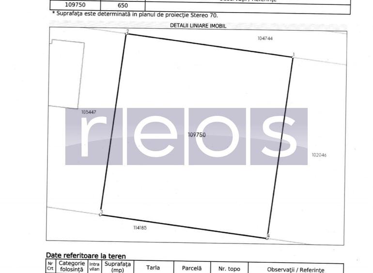 VANZRE-TEREN  - INTRAVILAN 650 mp deschidere 25 mp RASNOV -BRASOV - 7