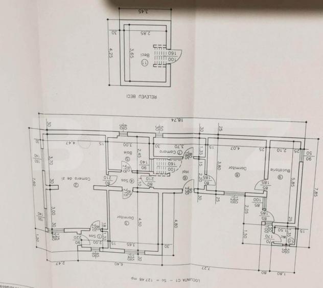 Casa individuala, 3 camere, 120 mp utili, teren 250 mp, Trai - 1