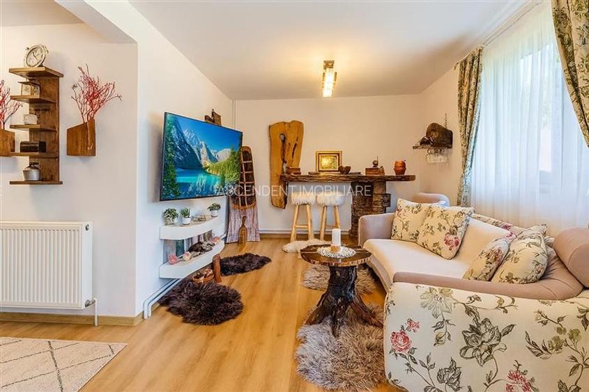 Refugiu pretios:  jacuzzi, lemn masiv, 2.000 mp teren,4 dormitoare, cuptor,inves