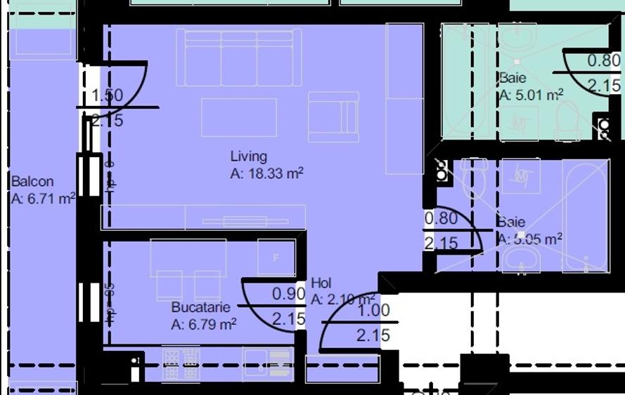 Apartament 1 camera-Nicolina la bld,prima statie,et 4/10,pret cu Tva  cod:150377 - 7