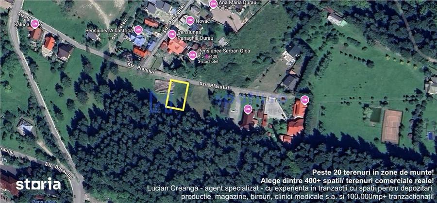 Teren in Statiunea Durau, Ceahlau, 1048mp, str. Stejarului - 1
