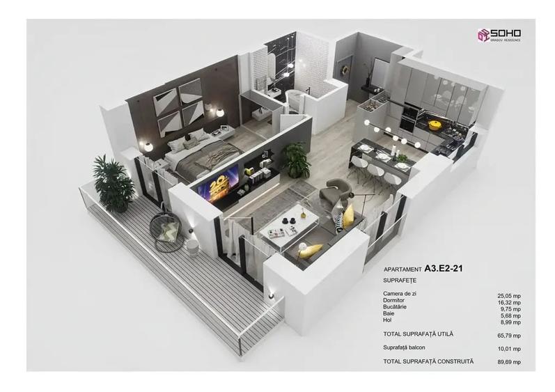 Apartament 2 camere - 1