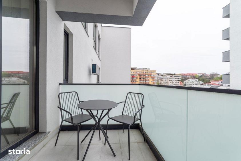 Studio lux, bloc nou VSC5 - Fratii Golesti, parcare privata, vedere pe - 16