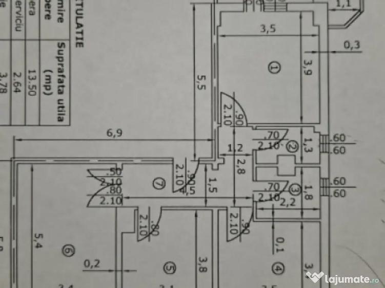 Apartament 3 camere, 70 mp, zona Ultracentral - 2