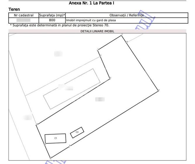 Teren intravilan 800mp | 13.85 m front | Grigorescu | Zona Casa Radio - 2