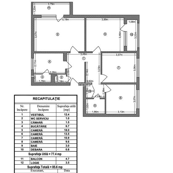 Apartament 4 camere Militari Gorjului | decomandat | 2/4 | 85 mp