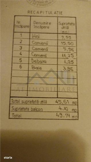 Tomesti Ap. 2cd s=50mp renovat, et 44 cu pod bloc pe cadre, reabilita - 5