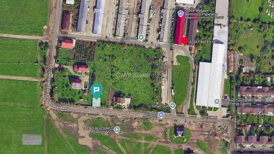 Teren intravilan 501 mp in zona Aradul Nou