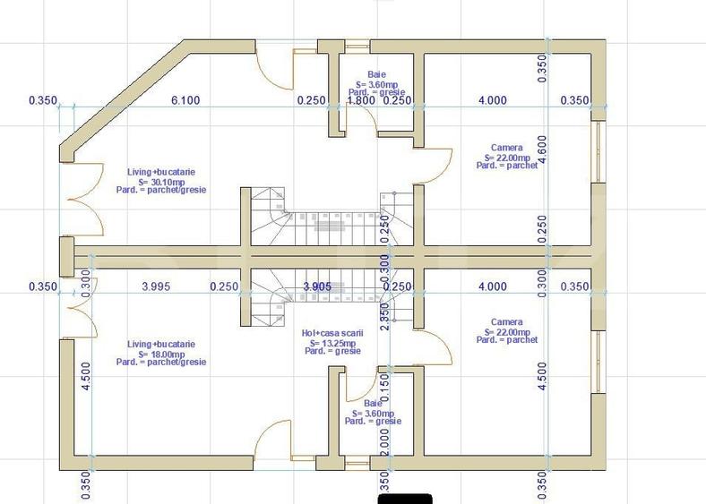 Dupex de vanzare, 120 mp utili, 150 mp de teren, zona Fagului - 3