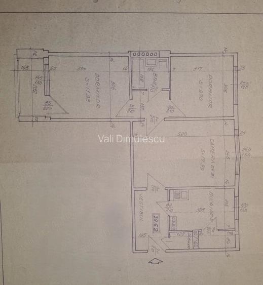 Vand apartament 3 camere decomandat drumul taberei 65 mp 124.900 negociabil