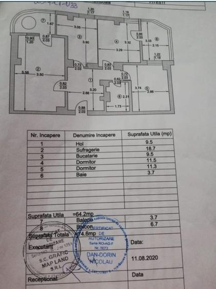 Apartament cu 3 camere decomandat în Radu Negru