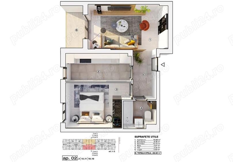 Apartament 2 camere cu incalzire in pardoseala - Alunului - Bragadiru - 4