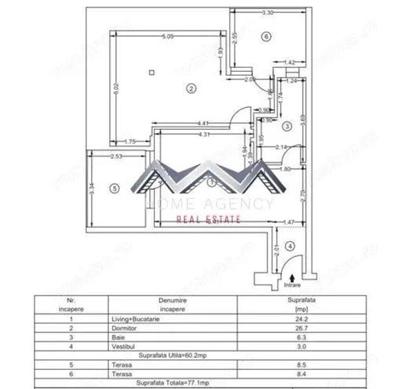 Apartament 2 camere Otopeni 60 mp | prima inchiriere | bloc nou, parcare - 8