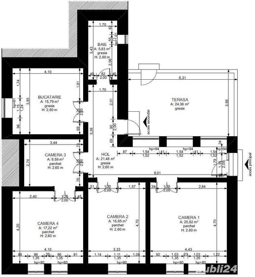 Proprietar, inchiriez casa cu 4 camere8 - Chisoda - - 2