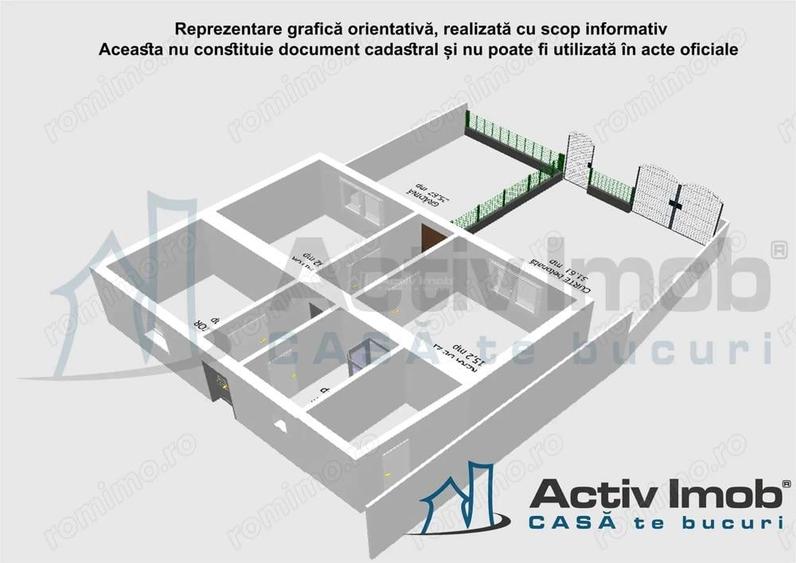 MOLDOVA NOUA, Casa 3 camere, Suprafata totala teren: 274 mp - 6