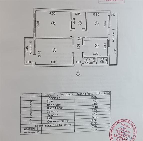 ETAJ 2! Apartament 3 camere DECOMANDAT, zona Calea Galati - 9