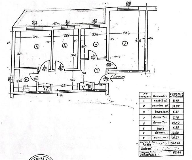 Apartament 3 camere zona 9 mai - 1