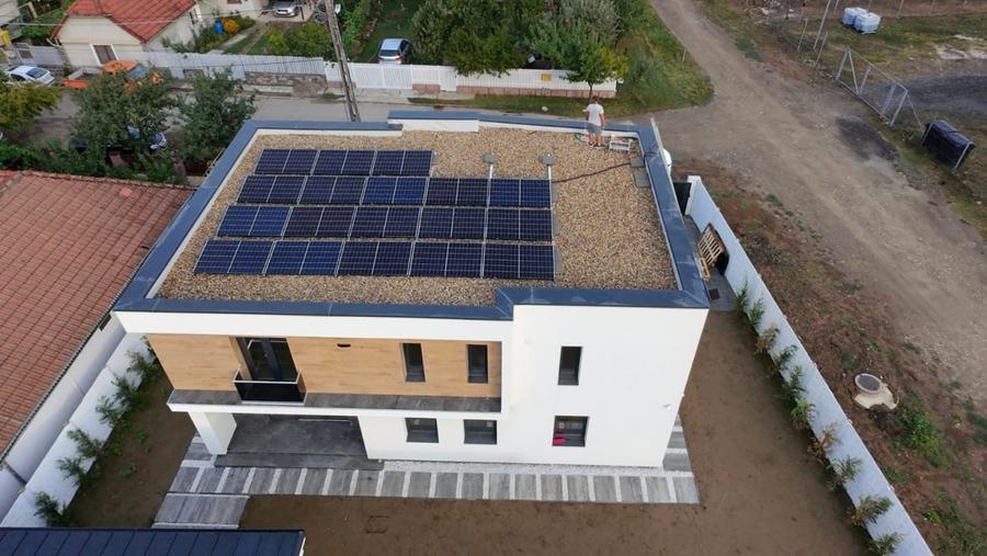 Dumbravita - Casa P+E, 161 mp utili, foisor 30 mp, panouri 8,5 kW, teren 450 mp - 1