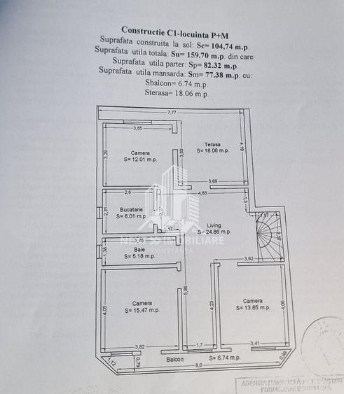 Casa BCA, 2005, P+M, 6 camere, nemobilata, vedere lac - 12