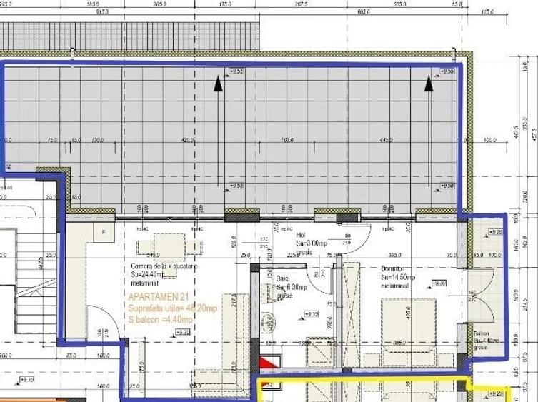 Apartament 2 camere cu terasa 54 mp de vanzare in Complexul Brubus - 6