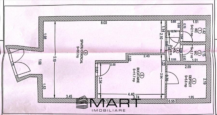 Spatiu comercial zona centrala 55mp+curte 30mp - 8