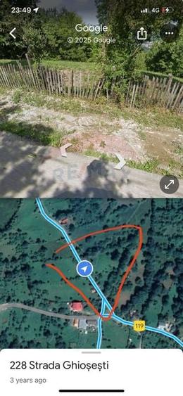 Teren vedere panoramica la munte in Comarnic/Ghiosesti - 1