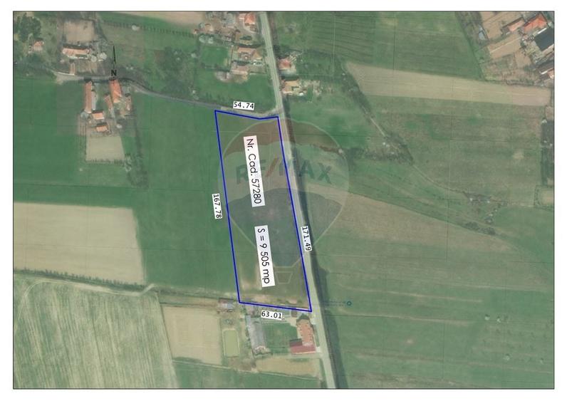 Teren intravilan industrial de vânzare - 9505 mp - Tileagd - 1