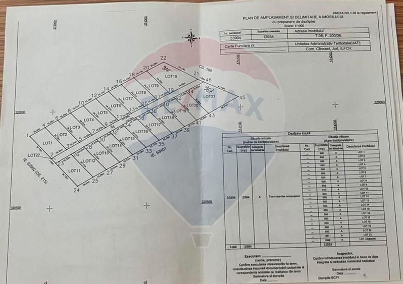 Teren 12,664mp Clinceni / Strada TARLA 36, PARCELA 200/36 - 3
