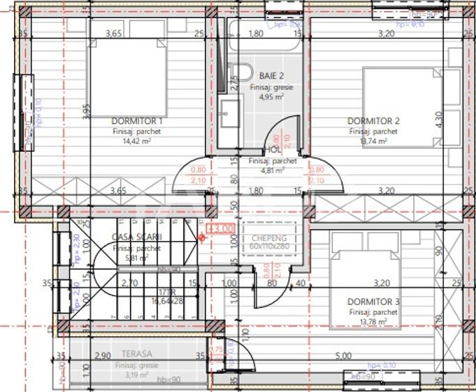 De vanzare unitate de duplex semifinisat zona Muzeul Apei Floresti - 13