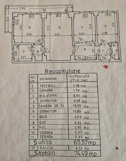 Apartament 3 camere de vanzare, zona Mosilor/Obor, centrala proprie - 8