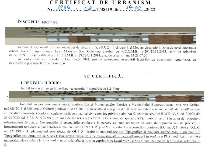 TEREN  INTRAVILAN  Strategic  - 1.243 mp – Casa Presei  - Zonă CB3 - 4