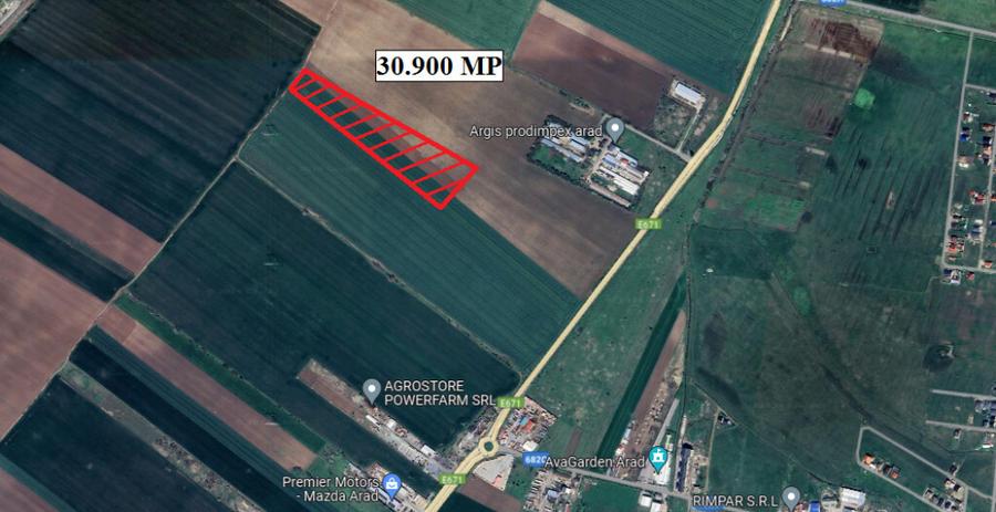 Teren extravilan arabil 30900 mp in Arad - ID : RH-40203-property - 1