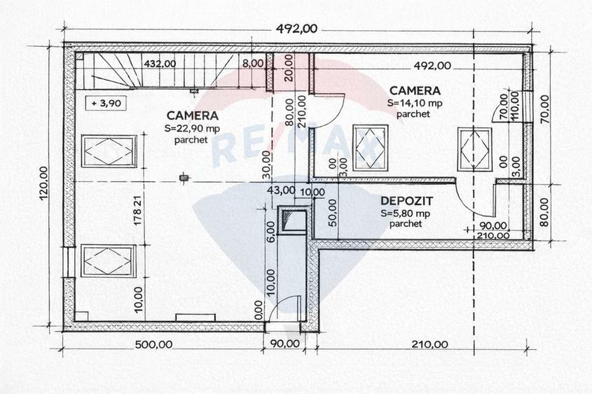 Spatiu de birouri de 80 mp de inchiriat pe str. Petofi Sandor - 10