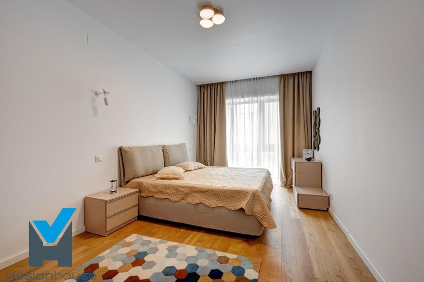 Apartament cu 2 camere semidecomandat, mobilat în Herăstrău