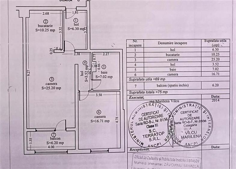 Apartament cu 2 camere decomandat, mobilat în Tractorul