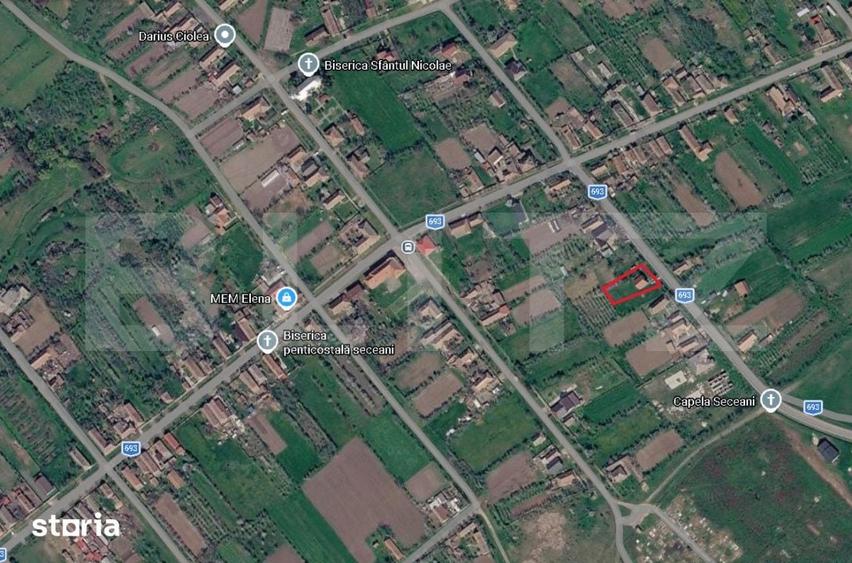Casă cu 4 camere cu Teren 1275 Mp în Orțișoara