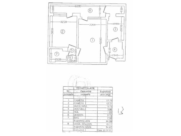 Ap 2 cam, renovat, 55mp, bloc izolat termic, etajul 4/8, Calea Giulesti-Crangasi - 1