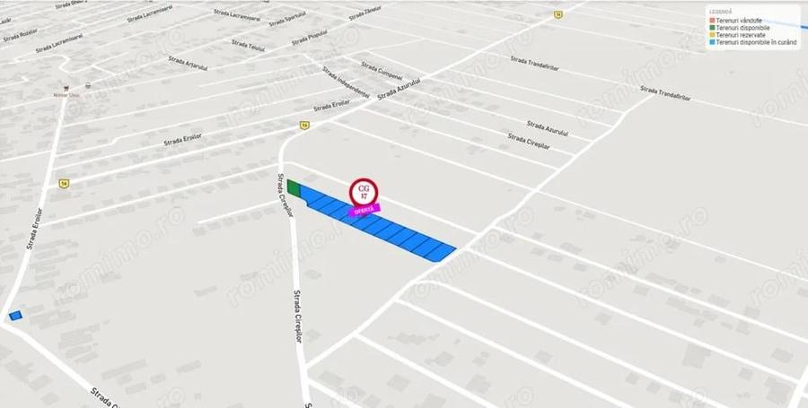 Teren Intravilan Ciresilor Com. Berceni | utilitati: la strada | #CG17 - 3