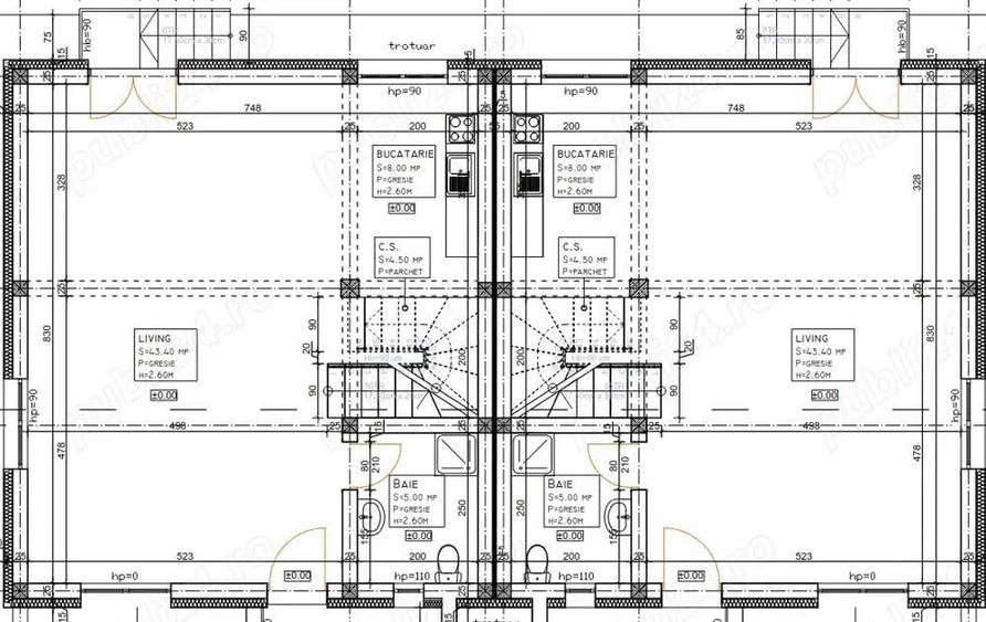 Duplex semifinisat, zona Somesului - 4
