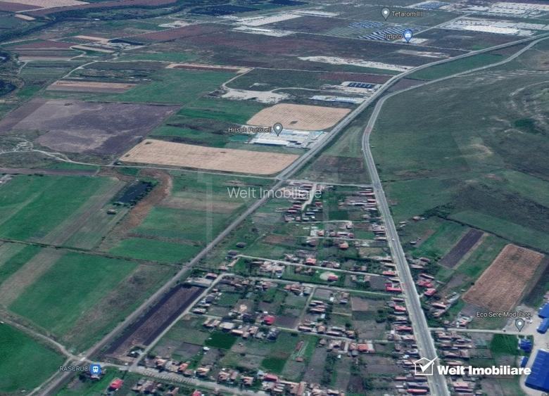 Teren 11200 mp in Rascruci, liber de sarcini, cu potential industrial