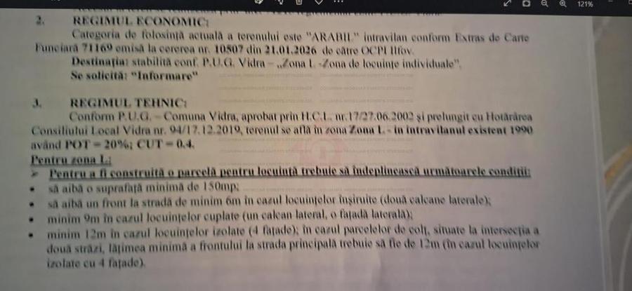 Vidra  Ilfov sat Cretesti teren intravilan - 2
