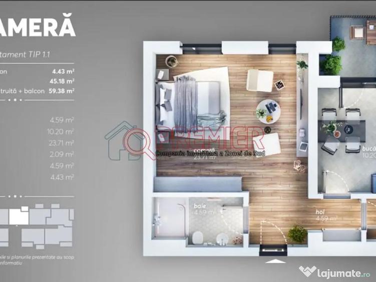 Garsoniera imensa! Sector 4 - Grand Arena - 1